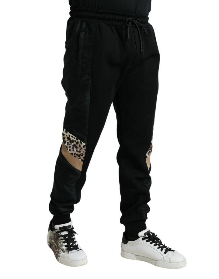 Dolce &amp; Gabbana Sample Sale Dolce &amp; Gabbana Black Cotton Slim Stretch Jogger Pants - | Designer outlet
