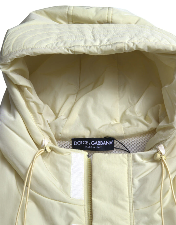 Dolce & Gabbana - Dolce & Gabbana Sunshine Yellow Hooded Vest Jacket - JKT3768 - 48 - Ask Me Wear