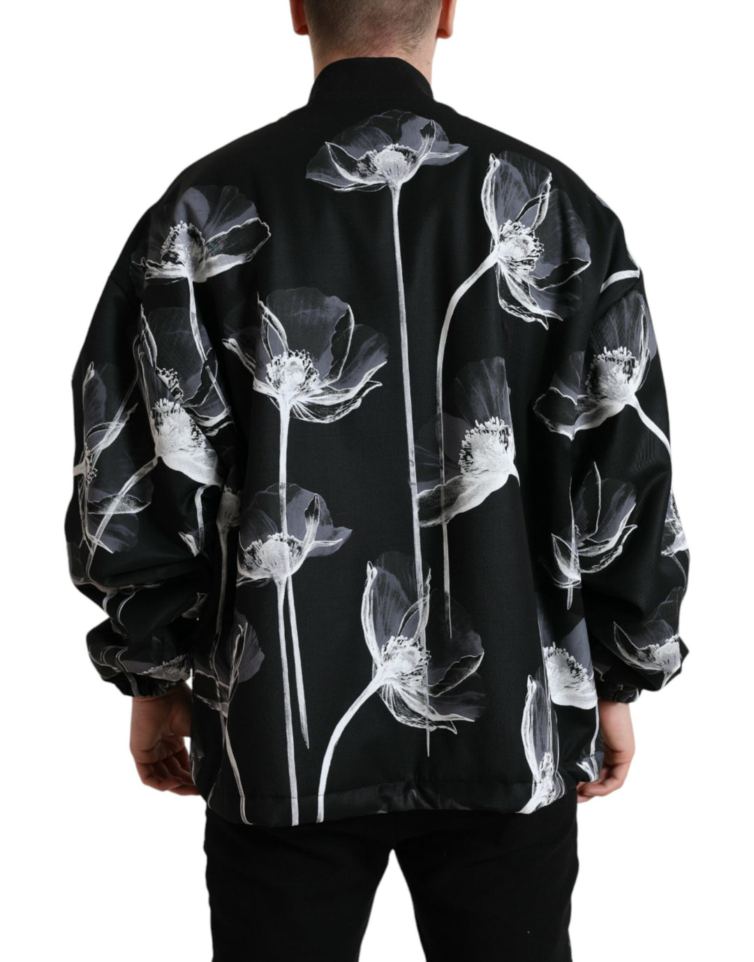 Dolce & Gabbana - Dolce & Gabbana Elegant Floral - Print Bomber Jacket - JKT3772 - 54 - Ask Me Wear