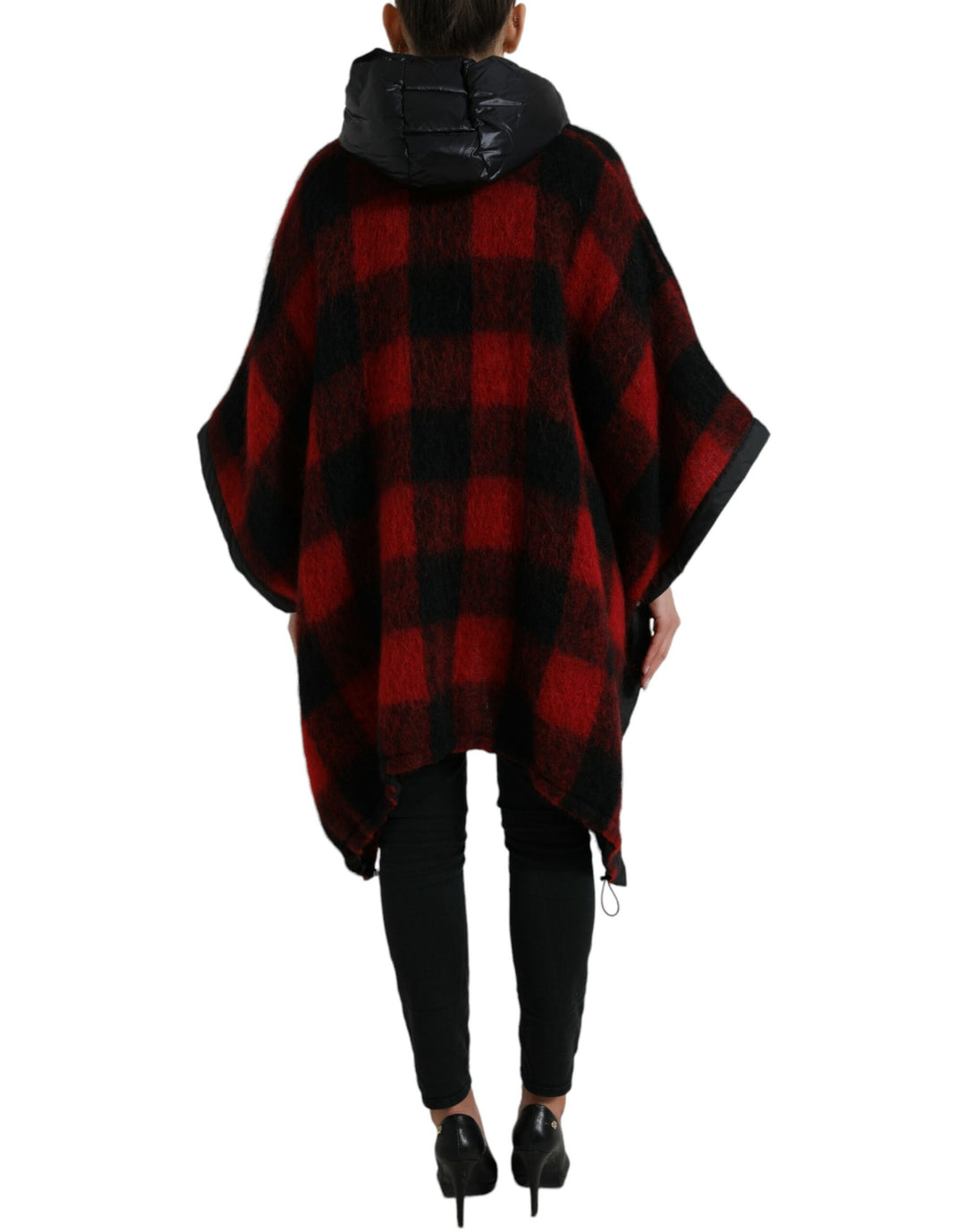 Dolce & Gabbana - Dolce & Gabbana Elegant Buffalo Check Poncho Jacket - JKT3726 - 40 - Ask Me Wear