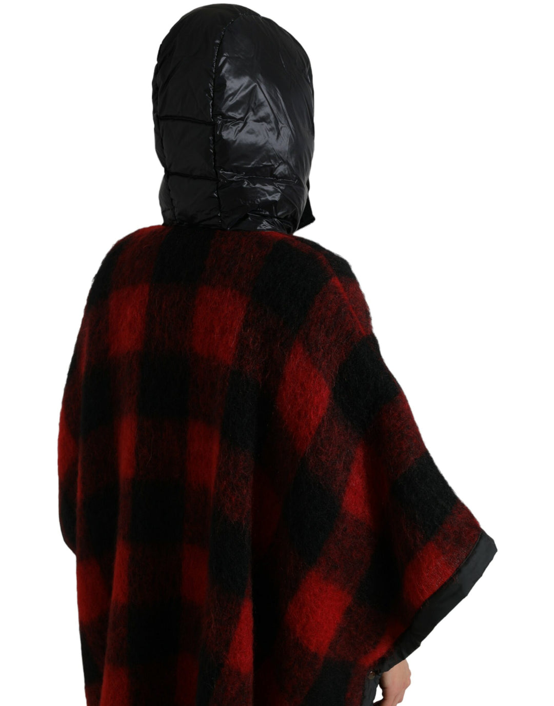 Dolce & Gabbana - Dolce & Gabbana Elegant Buffalo Check Poncho Jacket - JKT3726 - 40 - Ask Me Wear