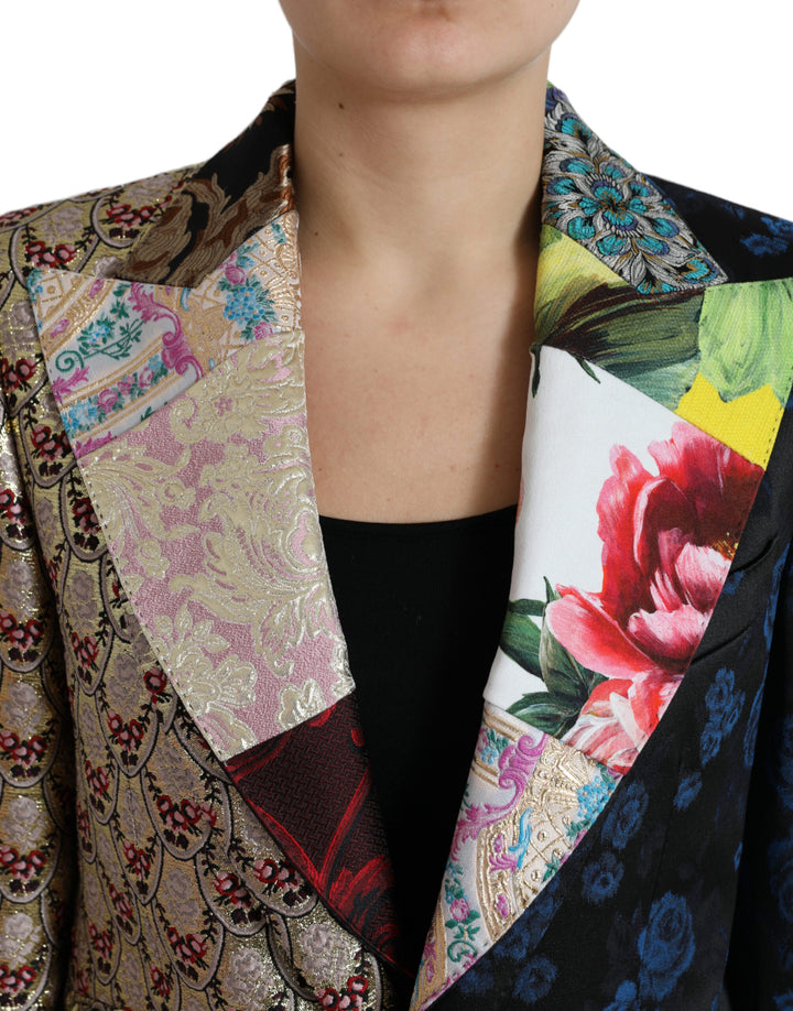 Dolce & Gabbana - Dolce & Gabbana Elegant Multicolor Patchwork Blazer - JKT3315 - 40 - Ask Me Wear