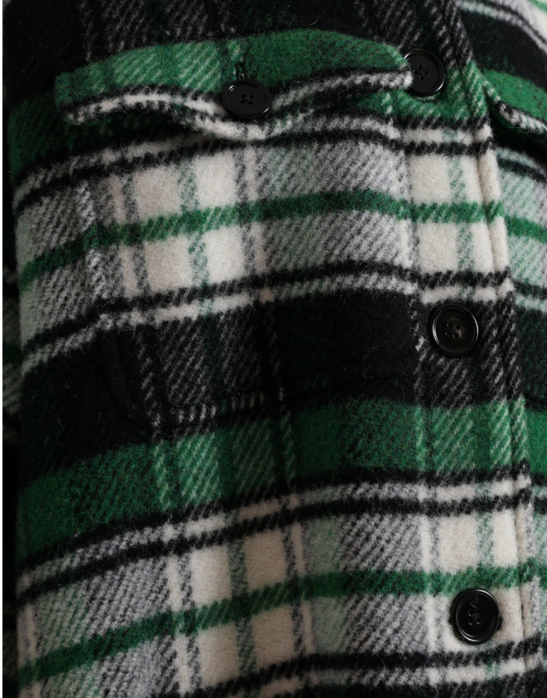 Dolce & Gabbana - Dolce & Gabbana Elegant Green Plaid Long Coat - JKT3692 - 40 - Ask Me Wear