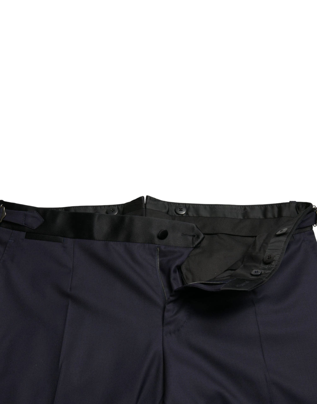 Dolce &amp; Gabbana Sample Sale Dolce &amp; Gabbana Blue Wool Cropped Tapered Pants - | Designer outlet