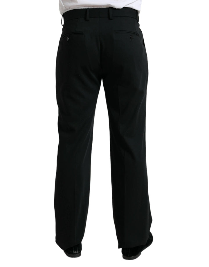 Dolce &amp; Gabbana Sample Sale Dolce &amp; Gabbana Black Wool Formal Straight Fit Dress Pants - | Designer outlet