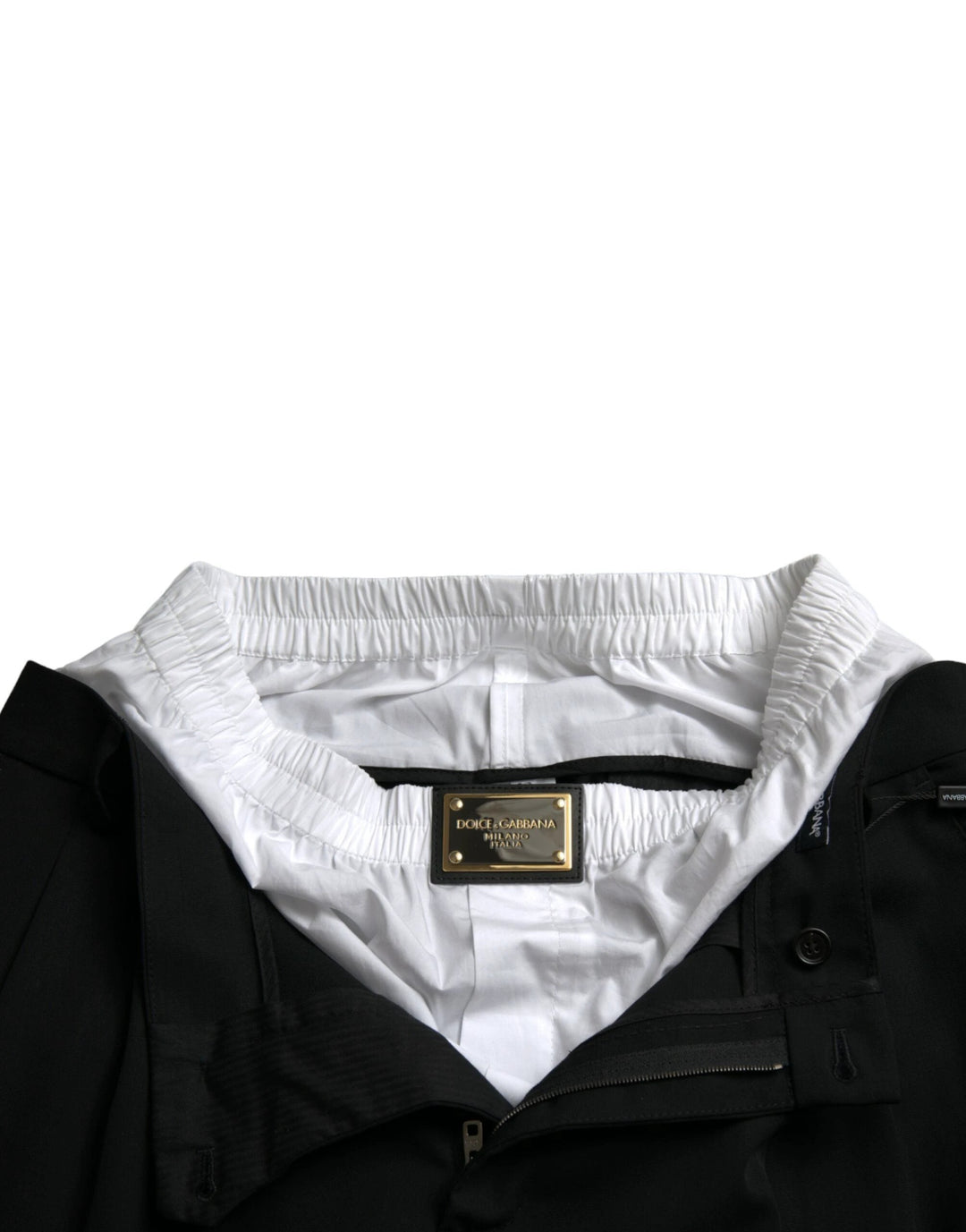 Dolce &amp; Gabbana Sample Sale Dolce &amp; Gabbana Black Wool Formal Straight Fit Dress Pants - | Designer outlet