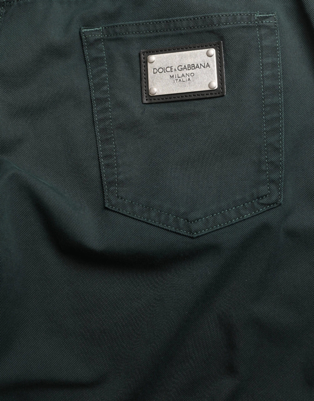 Dolce &amp; Gabbana Sample Sale Dolce &amp; Gabbana Green Cotton Stretch Skinny Men Denim Jeans - | Designer outlet