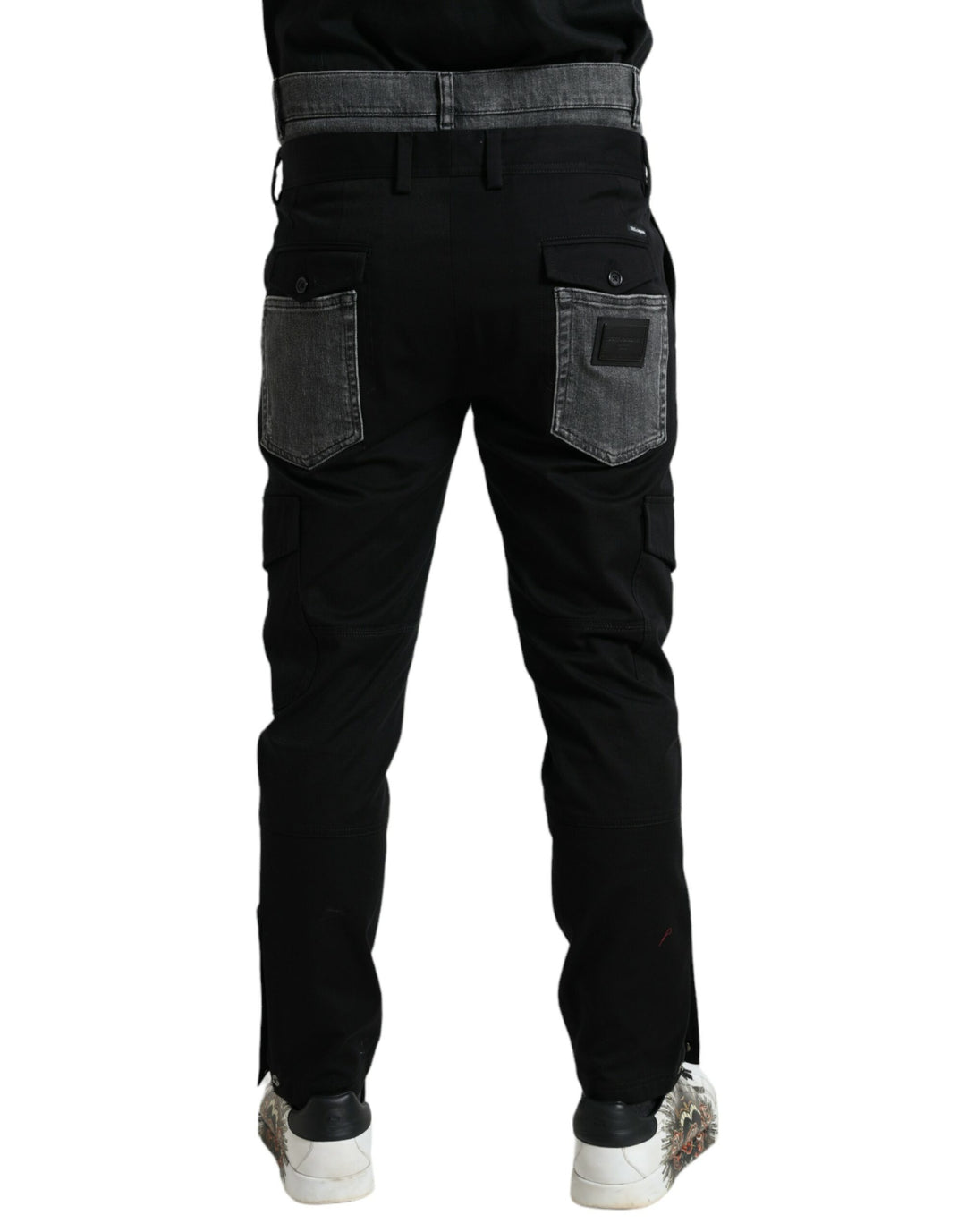 Dolce &amp; Gabbana Sample Sale Dolce &amp; Gabbana Black Gray Slim Cotton Denim Jeans Pants - | Designer outlet