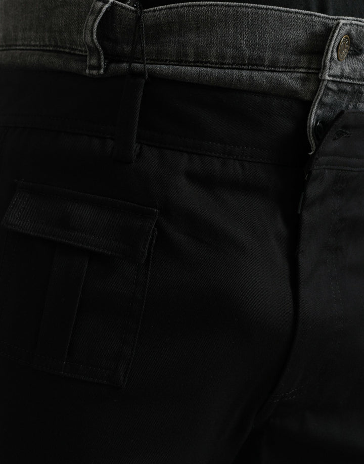 Dolce &amp; Gabbana Sample Sale Dolce &amp; Gabbana Black Gray Slim Cotton Denim Jeans Pants - | Designer outlet