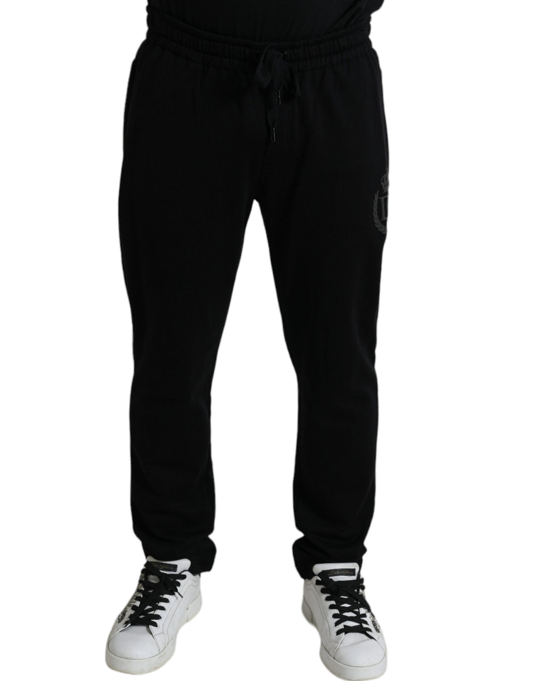 Dolce &amp; Gabbana Sample Sale Dolce &amp; Gabbana Black DG Logo Skinny Jogger Sweatpants Pants - | Designer outlet