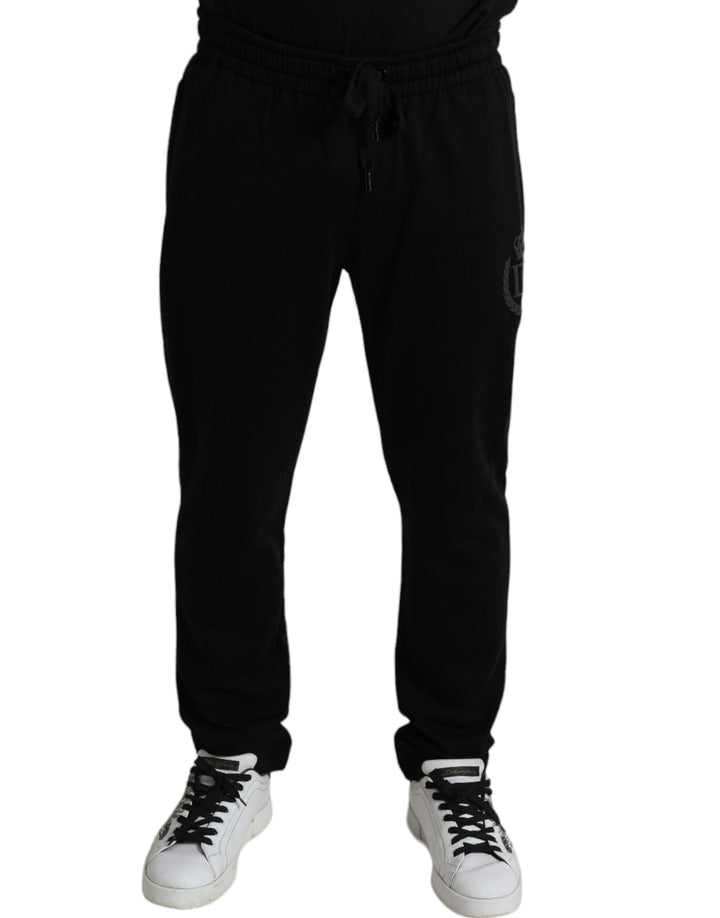 Dolce &amp; Gabbana Sample Sale Dolce &amp; Gabbana Black DG Logo Skinny Jogger Sweatpants Pants - | Designer outlet