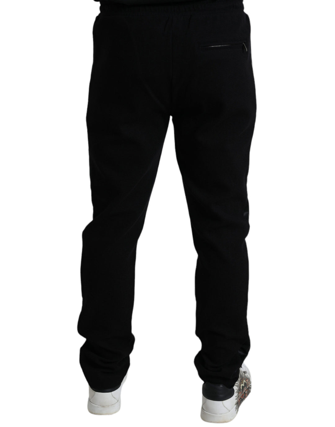 Dolce &amp; Gabbana Sample Sale Dolce &amp; Gabbana Black Cotton Skinny Jogger Sweatpants Pants - | Designer outlet