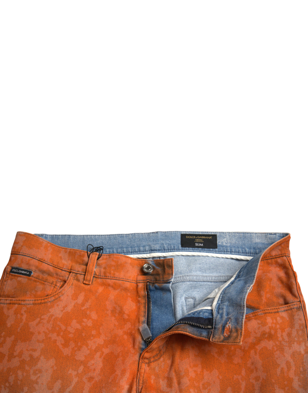 Dolce &amp; Gabbana Sample Sale Dolce &amp; Gabbana Multicolor Ombre Cotton Slim Fit Denim Jeans - | Designer outlet
