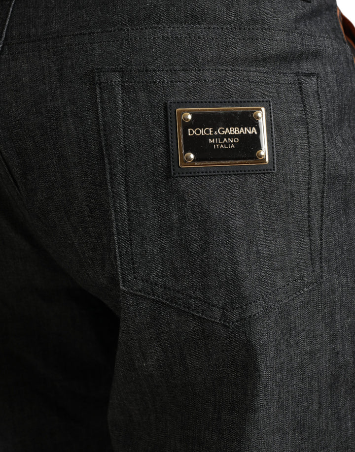 Dolce &amp; Gabbana Sample Sale Dolce &amp; Gabbana Multicolor Tiger Cotton Loose Denim Jeans - | Designer outlet
