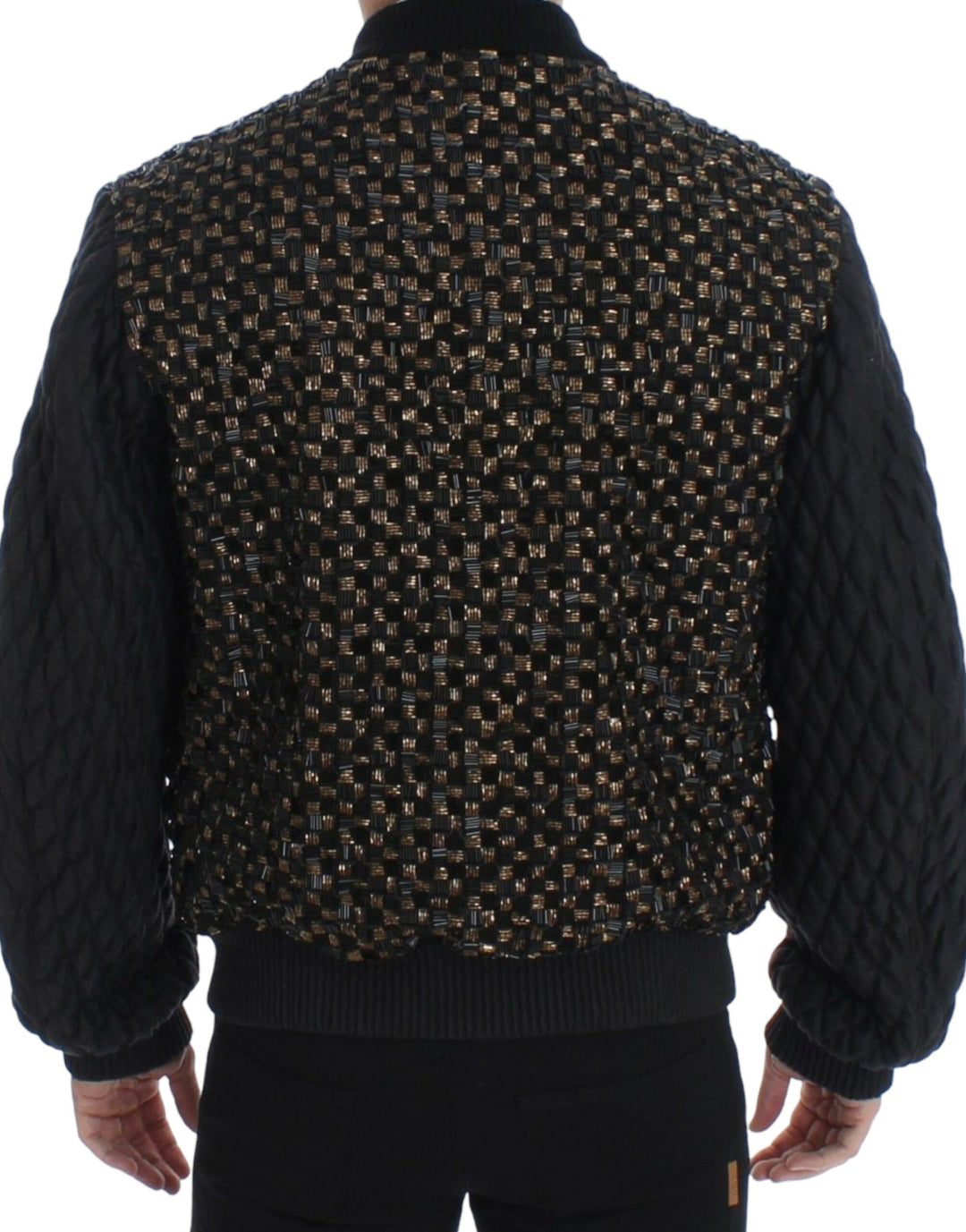 Dolce & Gabbana - Dolce & Gabbana Elegant Black Sequined Designer Jacket - SIG12189 - 1 - Ask Me Wear