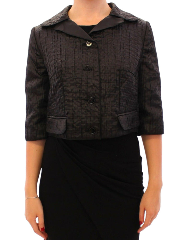 Dolce & Gabbana - Dolce & Gabbana Elegant Black Bolero Shrug Jacket - GSS11369 - 1 - Ask Me Wear