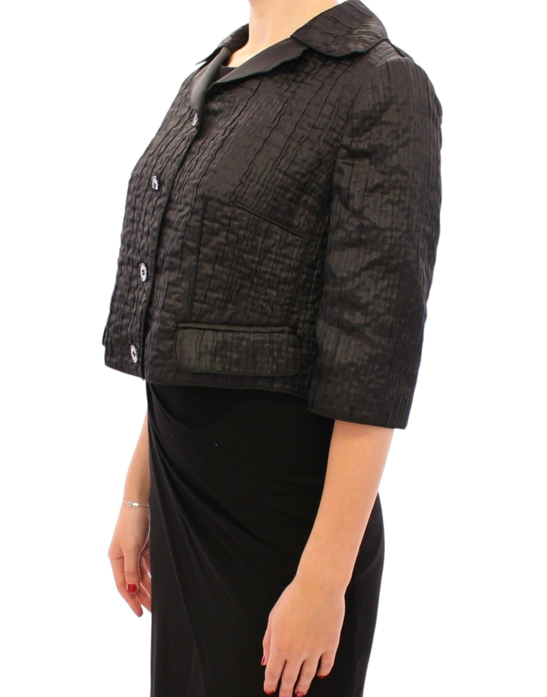 Dolce & Gabbana - Dolce & Gabbana Elegant Black Bolero Shrug Jacket - GSS11369 - 1 - Ask Me Wear