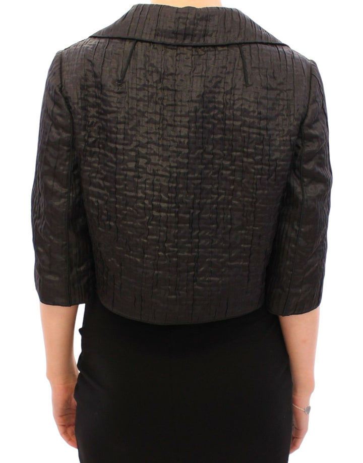 Dolce & Gabbana - Dolce & Gabbana Elegant Black Bolero Shrug Jacket - GSS11369 - 1 - Ask Me Wear