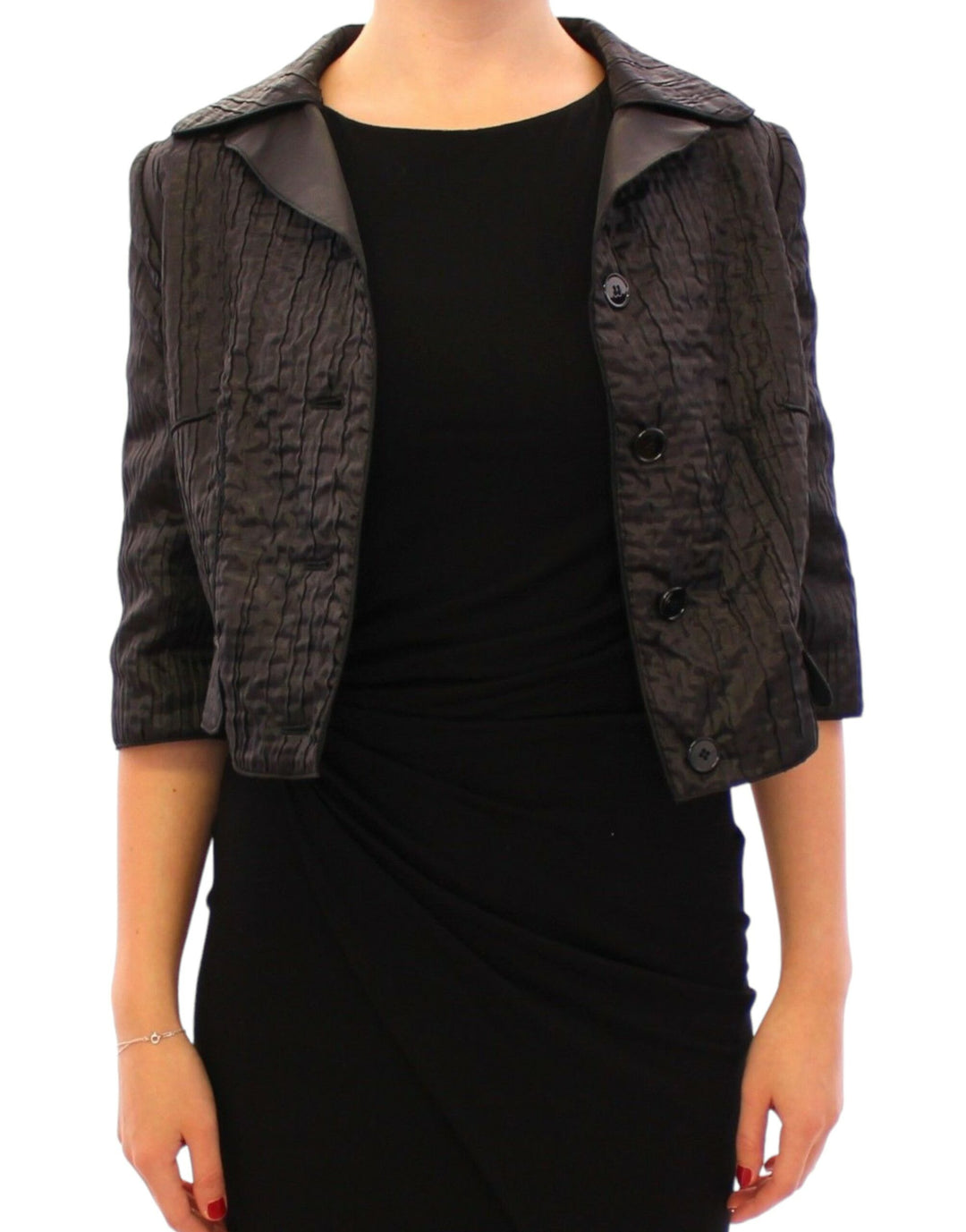 Dolce & Gabbana - Dolce & Gabbana Elegant Black Bolero Shrug Jacket - GSS11369 - 1 - Ask Me Wear