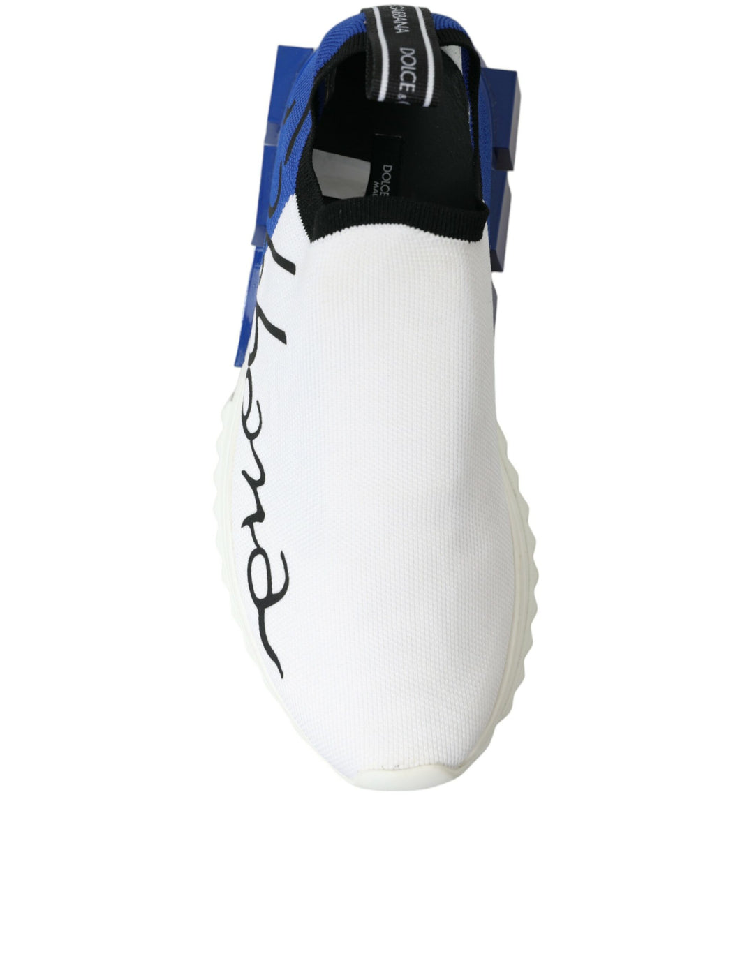 Dolce &amp; Gabbana Sample Sale Dolce &amp; Gabbana White Blue Sorrento Low Top Men Casual Sneakers Shoes - | Designer outlet