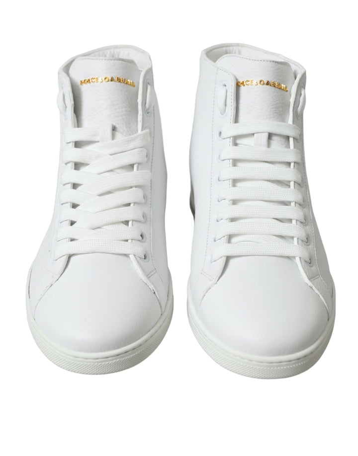 Dolce &amp; Gabbana Sample Sale Dolce &amp; Gabbana White Saint Tropez High Top Men Sneakers Shoes - | Designer outlet