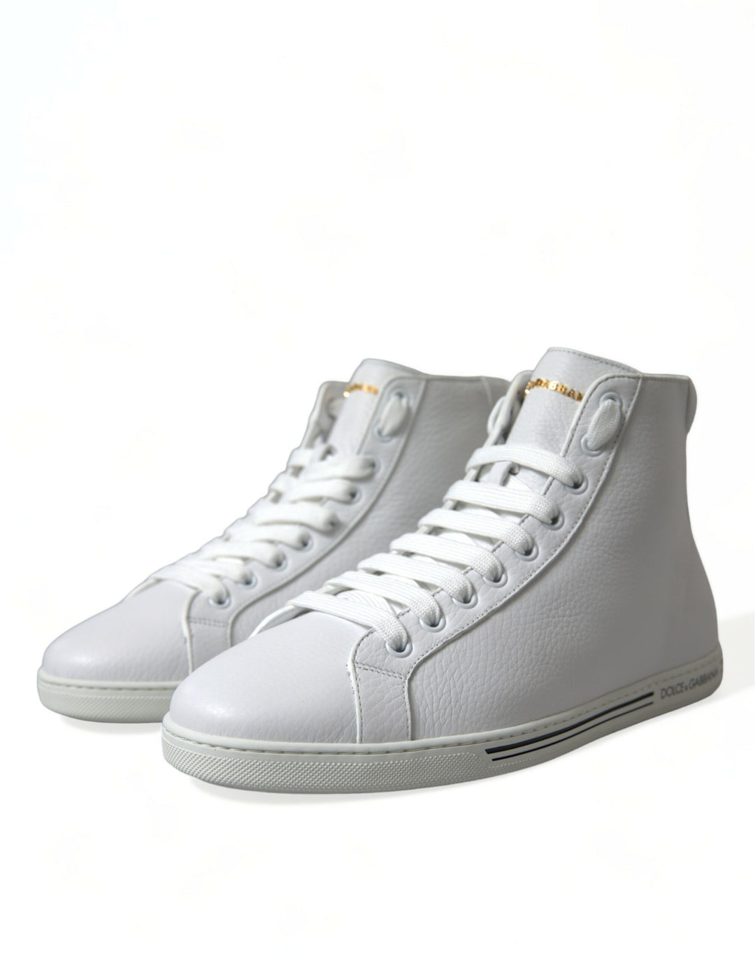 Dolce &amp; Gabbana Sample Sale Dolce &amp; Gabbana White Saint Tropez High Top Men Sneakers Shoes - | Designer outlet
