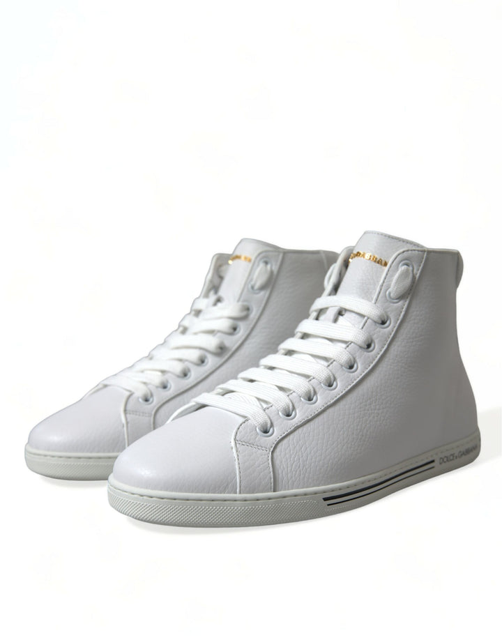 Dolce &amp; Gabbana Sample Sale Dolce &amp; Gabbana White Saint Tropez High Top Men Sneakers Shoes - | Designer outlet