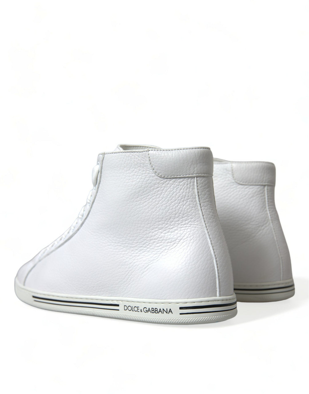 Dolce &amp; Gabbana Sample Sale Dolce &amp; Gabbana White Saint Tropez High Top Men Sneakers Shoes - | Designer outlet