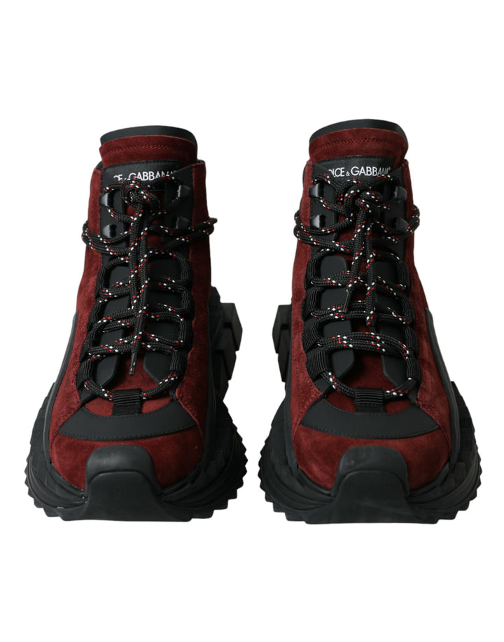 Dolce &amp; Gabbana Sample Sale Dolce &amp; Gabbana Burgundy Super King High Top Men Sneakers Shoes - | Designer outlet