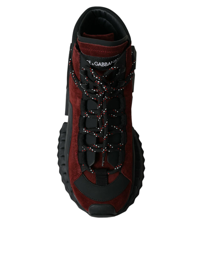 Dolce &amp; Gabbana Sample Sale Dolce &amp; Gabbana Burgundy Super King High Top Men Sneakers Shoes - | Designer outlet