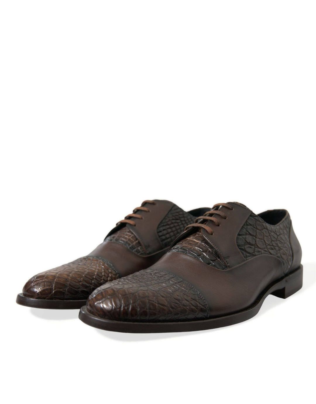 Dolce &amp; Gabbana Sample Sale Dolce &amp; Gabbana Brown Exotic Leather Lace Up Oxford Dress Shoes - | Designer outlet