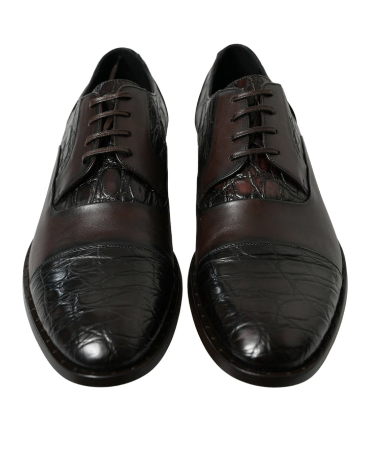 Dolce &amp; Gabbana Sample Sale Dolce &amp; Gabbana Brown Exotic Leather Formal Men Dress Shoes - | Designer outlet