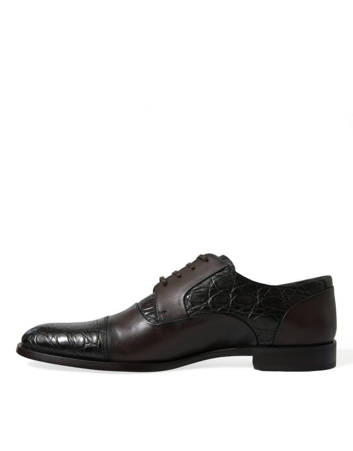 Dolce &amp; Gabbana Sample Sale Dolce &amp; Gabbana Brown Exotic Leather Formal Men Dress Shoes - | Designer outlet