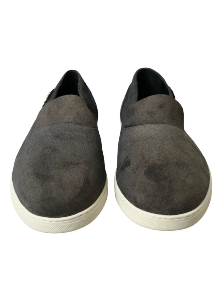 Dolce &amp; Gabbana Sample Sale Dolce &amp; Gabbana Blue Suede Caiman Men Loafers Slippers Shoes - | Designer outlet