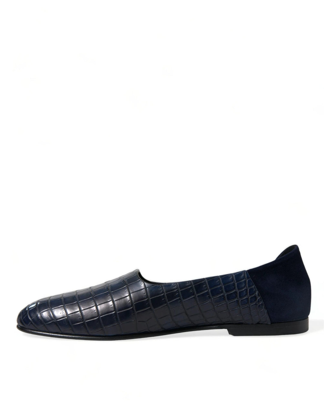 Dolce &amp; Gabbana Sample Sale Dolce &amp; Gabbana Blue Crocodile Leather Loafers Slip On Shoes - | Designer outlet
