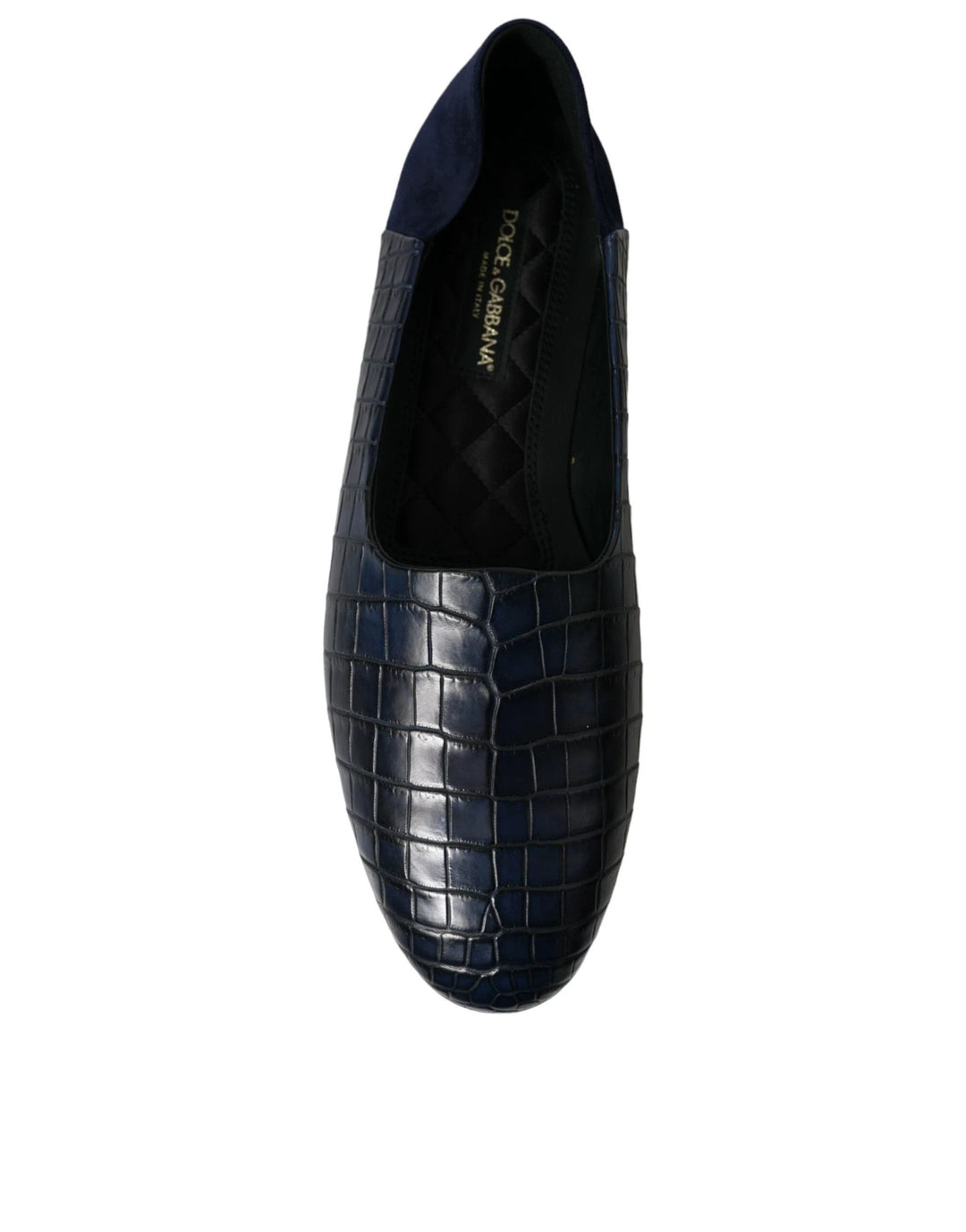Dolce &amp; Gabbana Blue Crocodile Leather Loafers Slip On Shoes by Dolce &amp; Gabbana outlet now on sale
