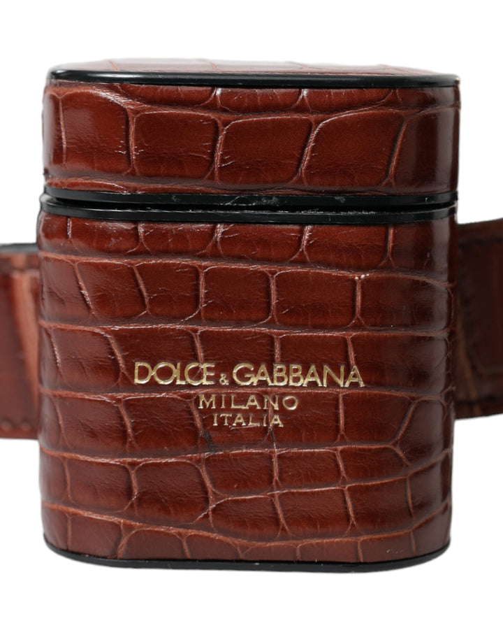 Dolce & Gabbana - Dolce & Gabbana Elegant Leather Airpod & Coin Purse Duo - BAG1391 - Ask Me Wear