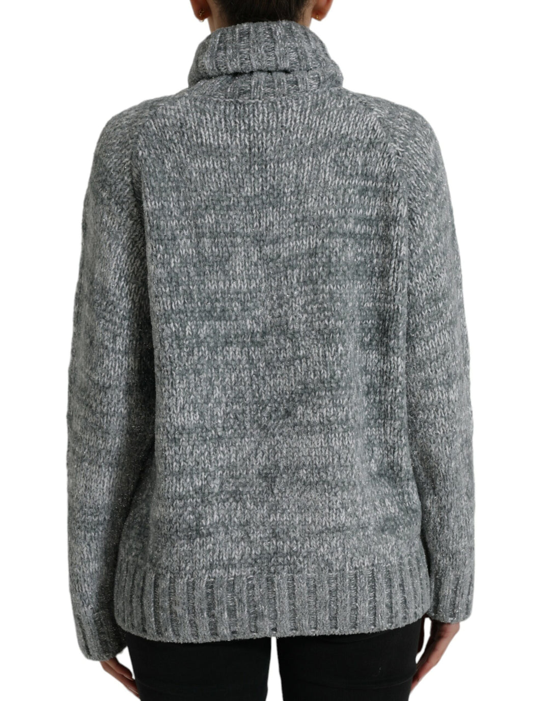 Dolce &amp; Gabbana Sample Sale Dolce &amp; Gabbana Gray Cashmere Turtle Neck Pullover Sweater - | Designer outlet