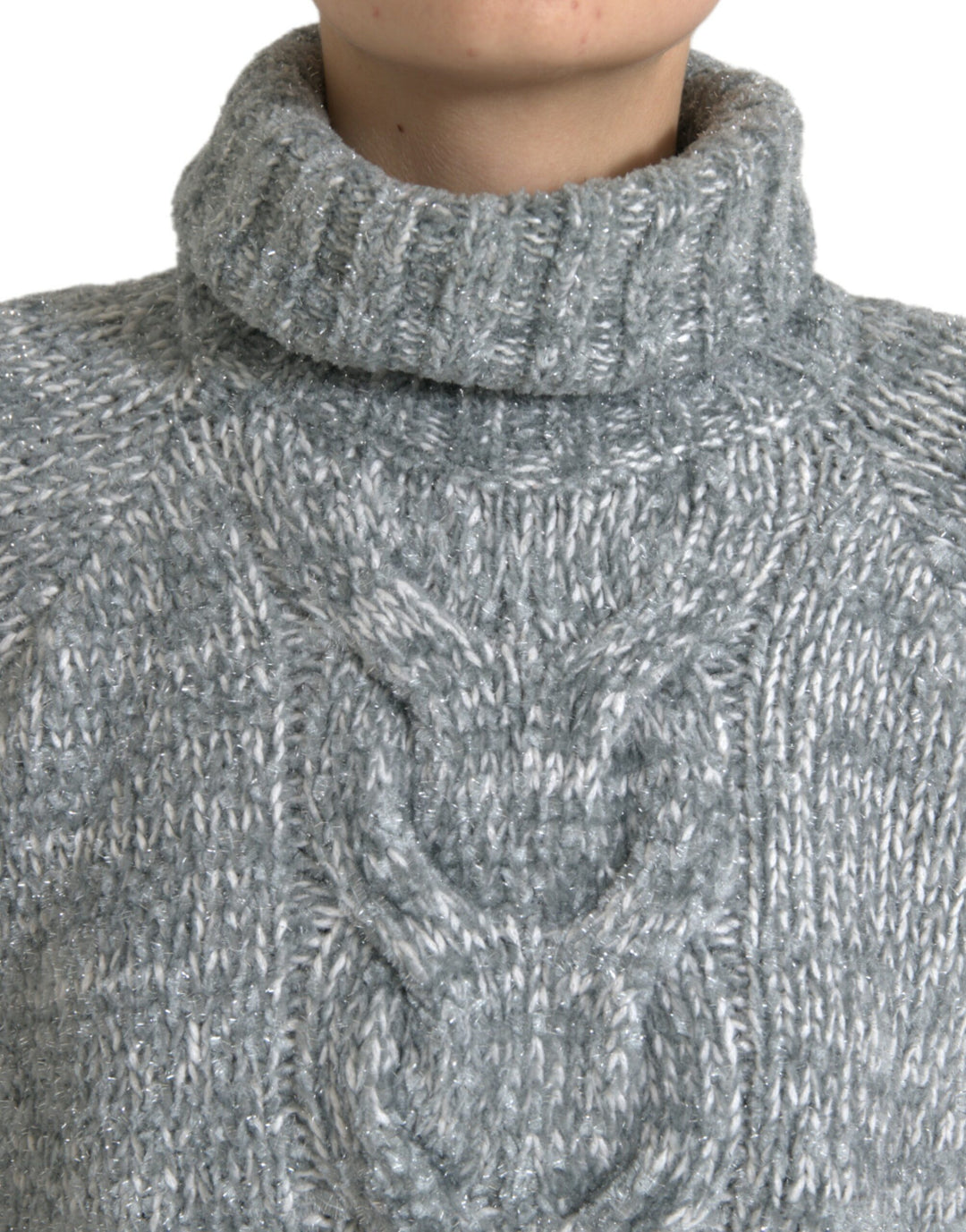 Dolce &amp; Gabbana Sample Sale Dolce &amp; Gabbana Gray Cashmere Turtle Neck Pullover Sweater - | Designer outlet