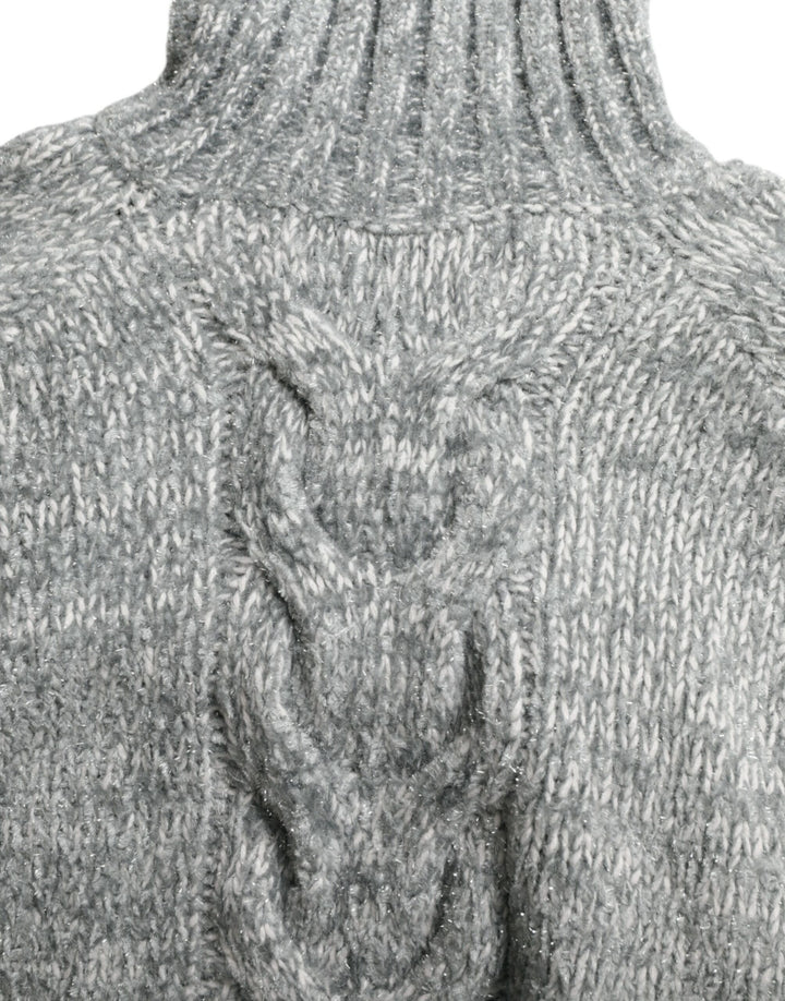 Dolce &amp; Gabbana Sample Sale Dolce &amp; Gabbana Gray Cashmere Turtle Neck Pullover Sweater - | Designer outlet