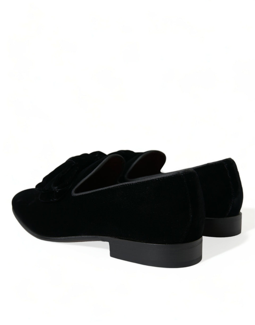 Dolce &amp; Gabbana Sample Sale Dolce &amp; Gabbana Black Velvet Loafers Formal Dress Shoes - | Designer outlet