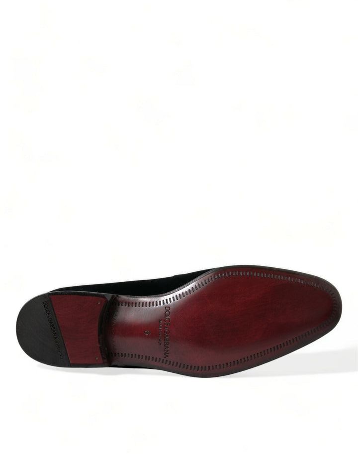 Dolce &amp; Gabbana Sample Sale Dolce &amp; Gabbana Black Velvet Loafers Formal Dress Shoes - | Designer outlet