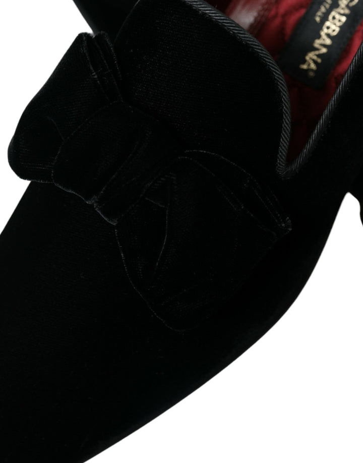 Dolce &amp; Gabbana Sample Sale Dolce &amp; Gabbana Black Velvet Loafers Formal Dress Shoes - | Designer outlet