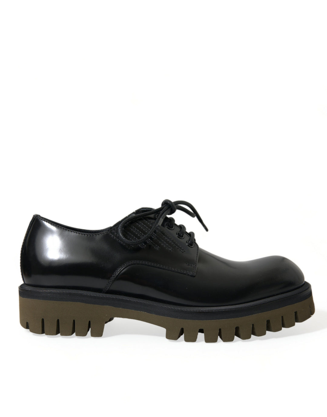 Dolce &amp; Gabbana Sample Sale Dolce &amp; Gabbana Black Leather Lace Up Derby Men Dress Shoes - | Designer outlet