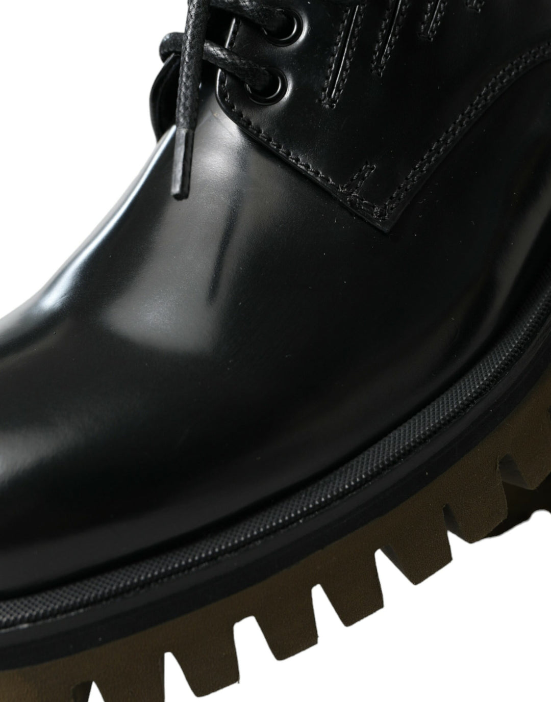 Dolce &amp; Gabbana Sample Sale Dolce &amp; Gabbana Black Leather Lace Up Derby Men Dress Shoes - | Designer outlet