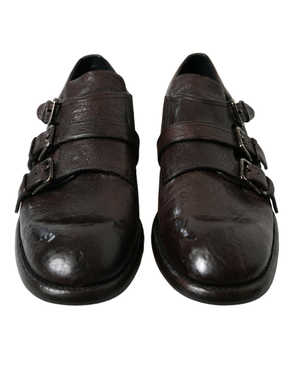 Dolce & Gabbana Sample Sale Dolce & Gabbana Brown Leather Strap Formal Dress Shoes - | Designer outlet