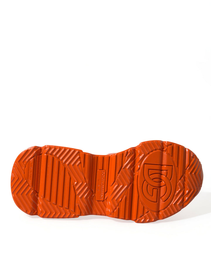 Dolce &amp; Gabbana Sample Sale Dolce &amp; Gabbana Orange Multi Panel Chunky High Top Sneakers Shoes - | Designer outlet