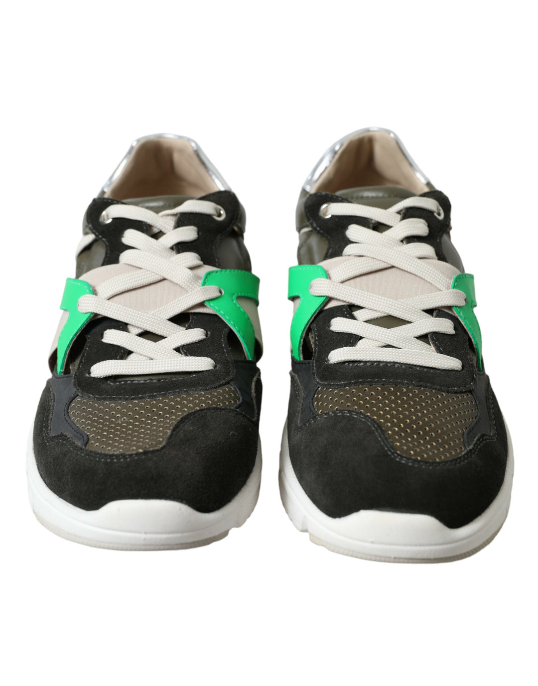Dolce &amp; Gabbana Sample Sale Dolce &amp; Gabbana Multicolor Leather Suede Low Top Sneakers Shoes - | Designer outlet