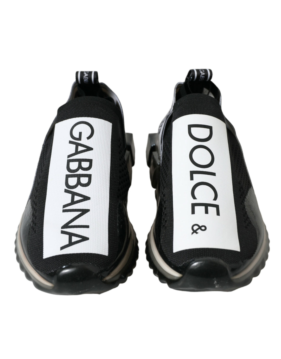 Dolce &amp; Gabbana Sample Sale Dolce &amp; Gabbana Black White Slip On Sneakers Sorrento Shoes - | Designer outlet