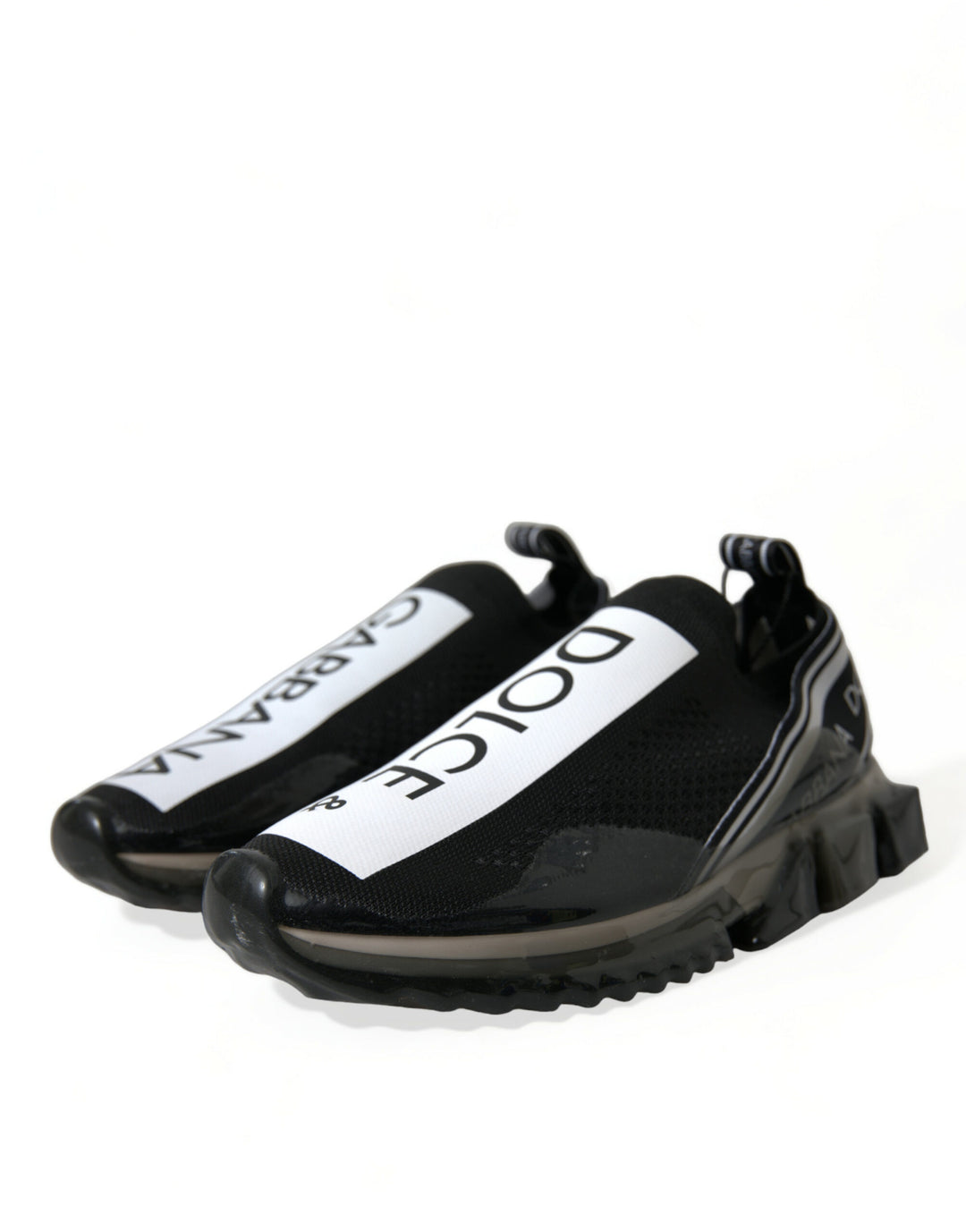 Dolce &amp; Gabbana Sample Sale Dolce &amp; Gabbana Black White Slip On Sneakers Sorrento Shoes - | Designer outlet